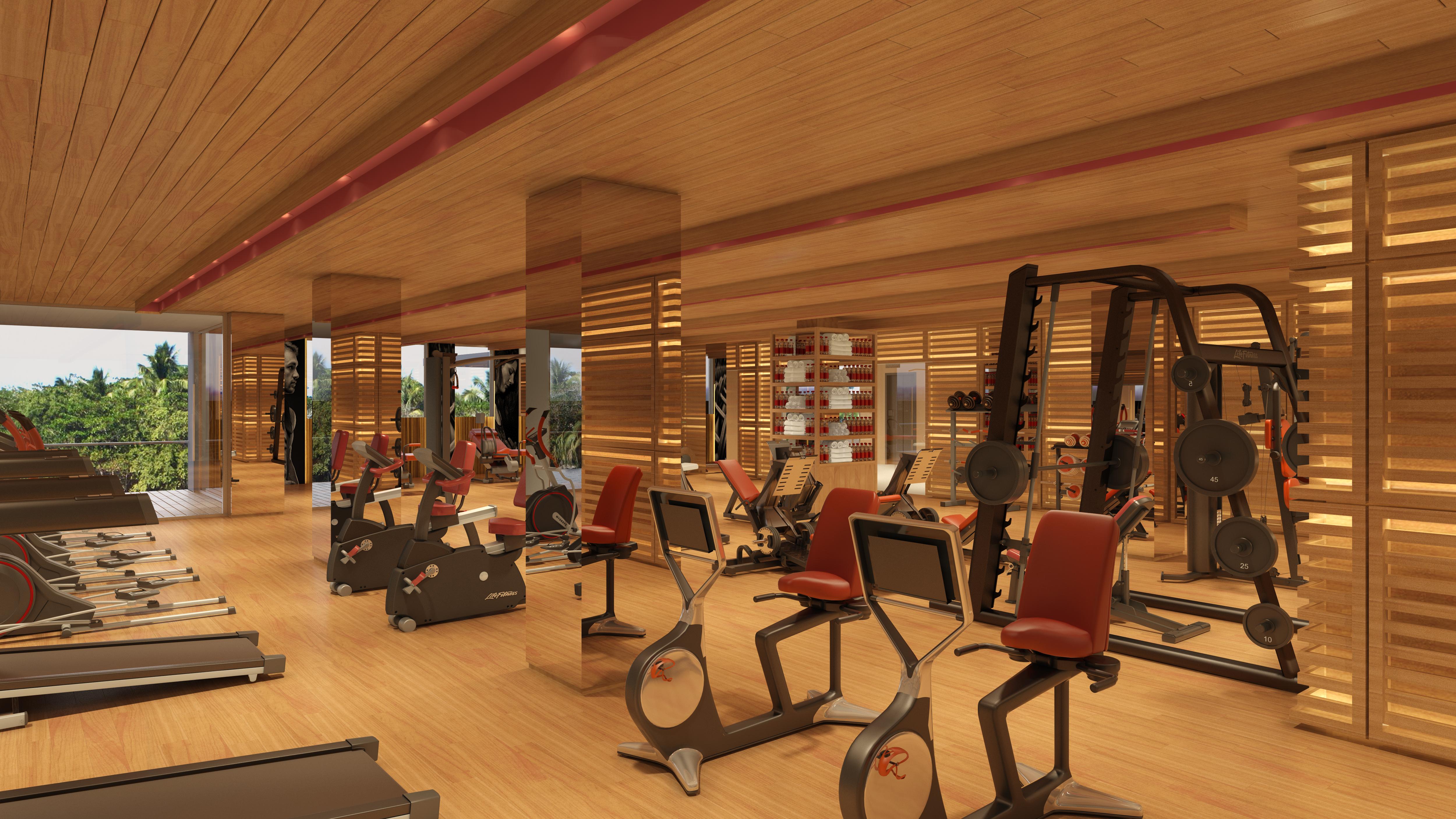 Hotel Xcaret Mexico All Parks All Fun Inclusive Playa del Carmen Esterno foto The gym at the hotel