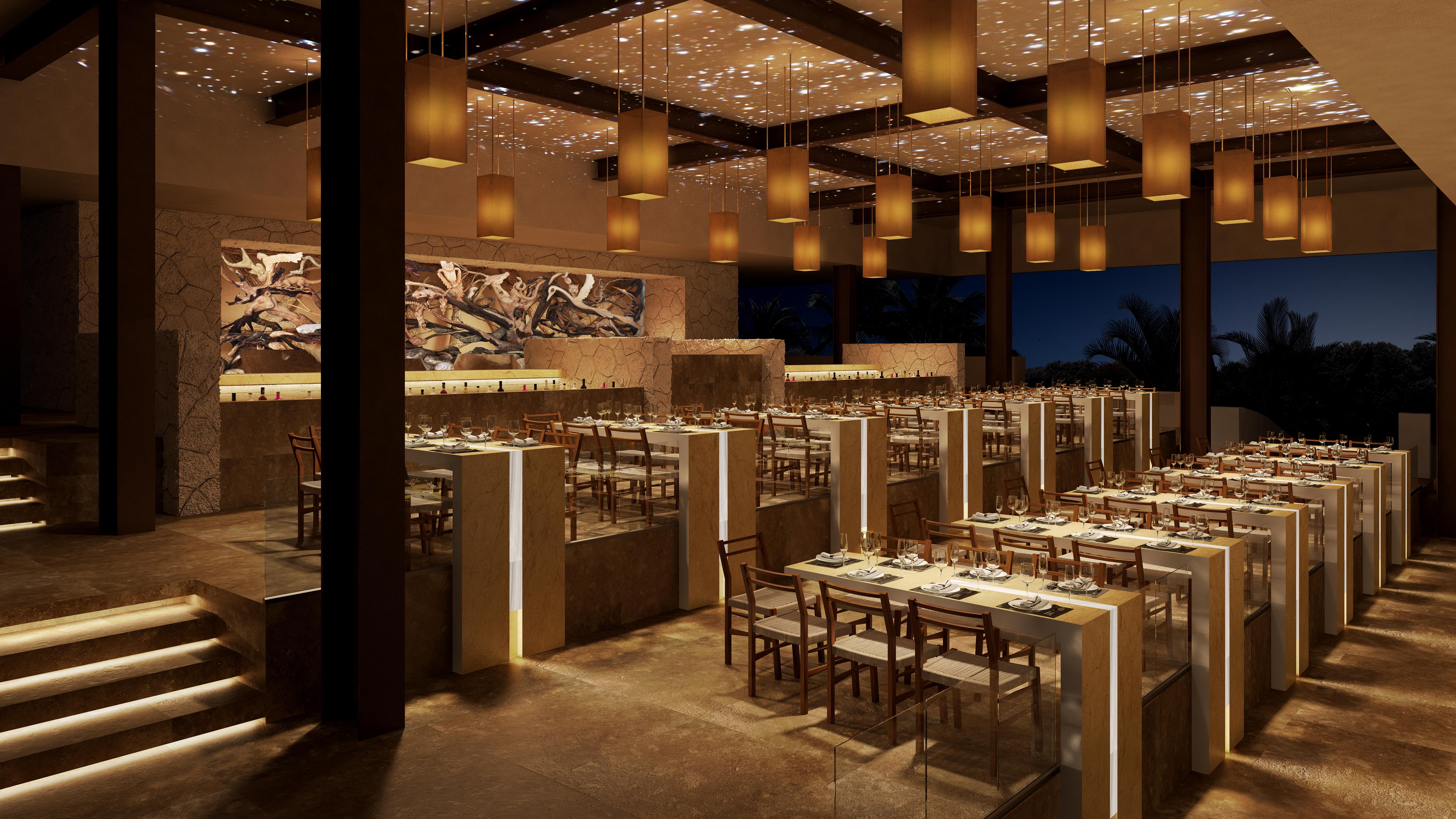 Hotel Xcaret Mexico All Parks All Fun Inclusive Playa del Carmen Esterno foto The interior of the restaurant