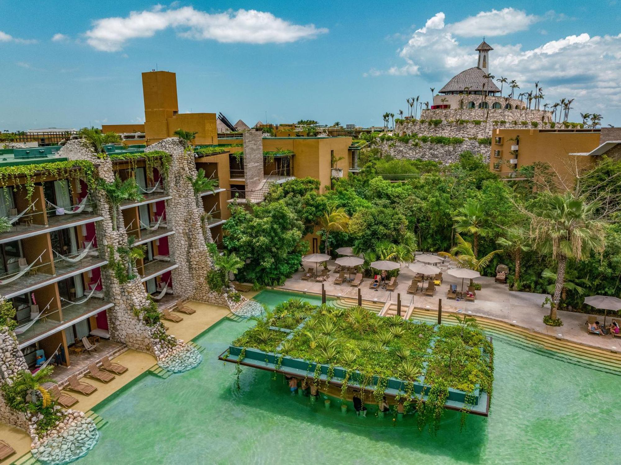 Hotel Xcaret Mexico All Parks All Fun Inclusive Playa del Carmen Esterno foto Aerial view of the resort